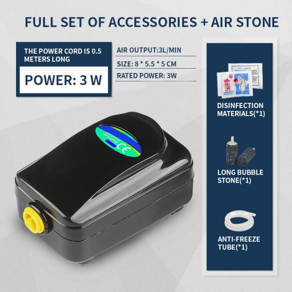 60Hz 5L Aquarium Air Pump 4 Outlets Oxygen Pump Aquarium Bubbler For Fish Turtle Tank