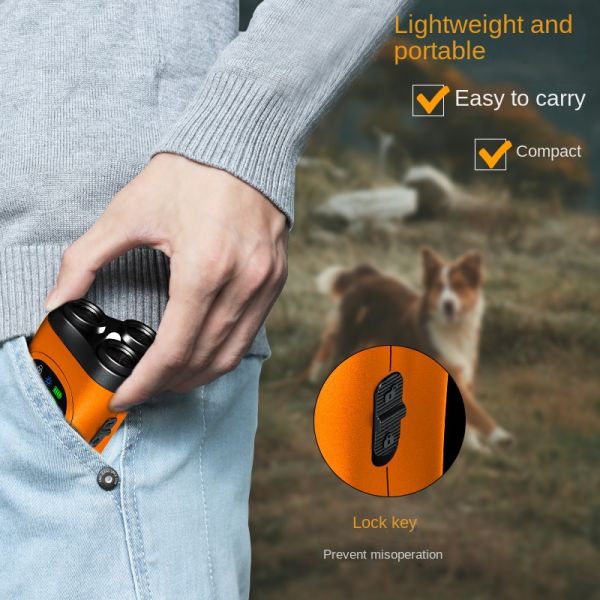 New Arrival USB Rechargeable Handheld Dog Barking Deterrent Custom Color Ultrasonic Training Device IP67 Waterproof Eco-friendly