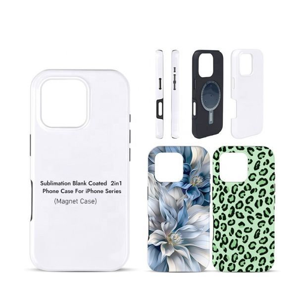 Custom Iphone 17 Case Magsafe 3D 2 In 1 Coated Sublimation Phone Case Diy Photo Printing Matte Glossy Magnetic Iphone Case