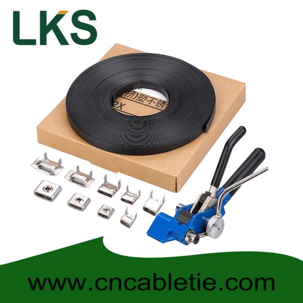 PVC Coated Stainless Steel Banding - Corrosion Resistant with Smooth Edge for Secure Fastening
