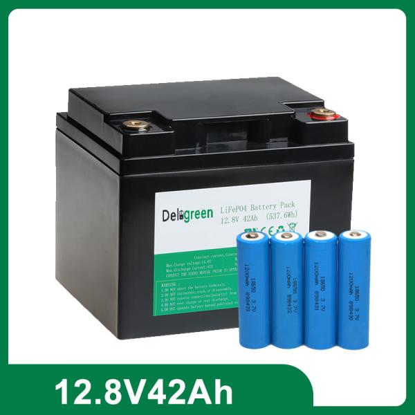 42AH 12V Lithium Iron Phosphate Battery with 2000 Cycles and Built-in BMS for Solar Systems