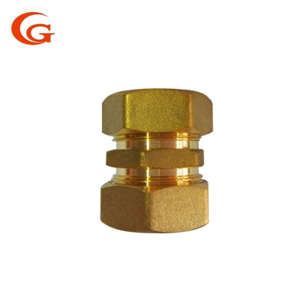 Латунный двойной штуцер обжатия Ferrule, 3/8