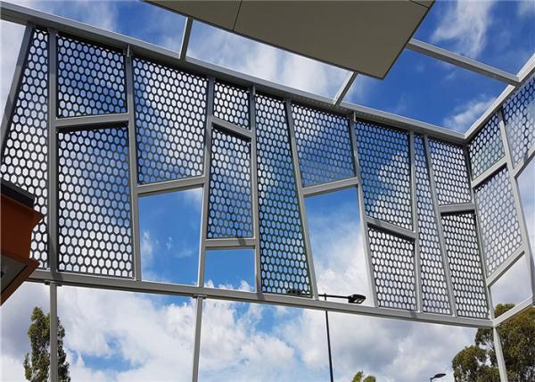 2.5mm 2.44m Width Decorative Perforated Metal Panels