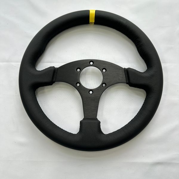 Universal 330mm Black Microfiber Leather Racing Steering Wheels 6x70mm PCD for Drift & Track Cars