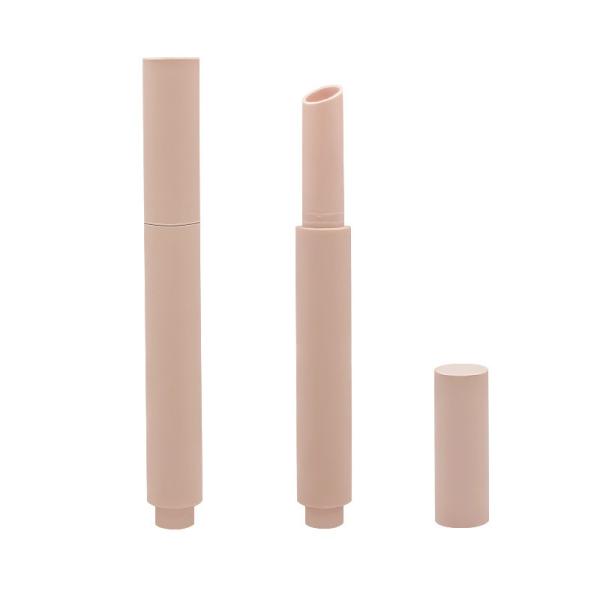 Cylindrical Bevel Bottom Button Lipstick Tube Lip Glaze Tube Container Press Type Lipstick Tube Packaging Material