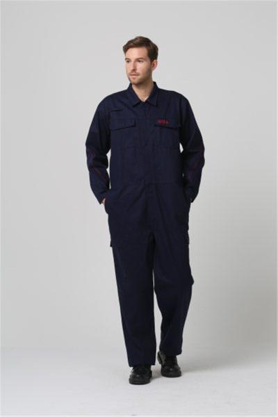 EN11612 Flame Resistant Clothing , 100% Cotton Flash Proof Overalls