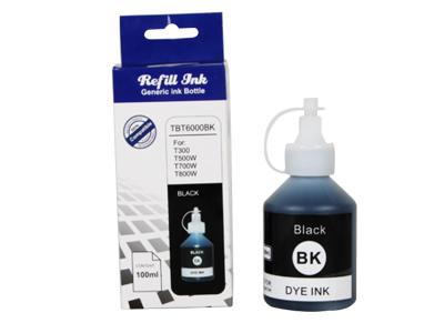 Black Color Refill Ink , Water Based Ink BT6000BK Brother Printer DCP - T300