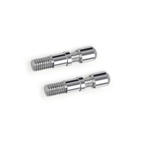 Brass silver plated contact pins, high precision electrical insertion terminals for connectors, custom length, low resistance