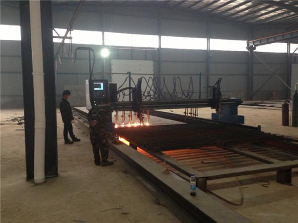 Steel automated plasma cutter , Ra12.5-25 plasma gas cutting machine