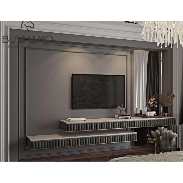 Internal design Elegant Solid Wood Hotel Room Furniture Set with Double Bed by DingHao Furniture in China