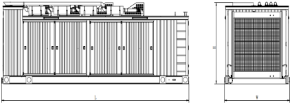 AGC 200 Industrial Gas Generator 800kW Prime Rated Generator