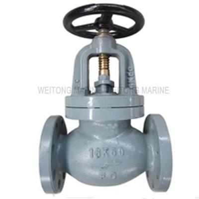 Metal Cast Iron 16K Marine Globe Valve JIS F7309 High Durability