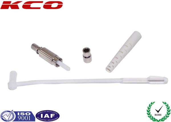 Polished DIN Fiber Optic Accessories High Return Loss For Testing Equipment
