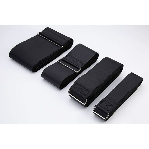 Dansky Custom Self-Locking Black Cargo Hook and Loop Pallet Strap with Metal Buckle Logistics Packaging Strap