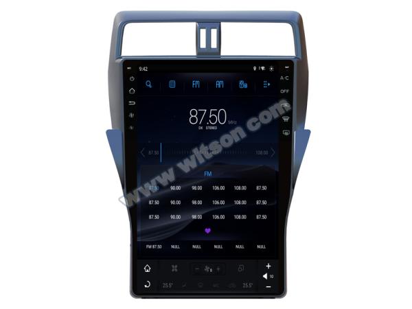 16 Screen Tesla Vertical Android Screen For Toyota Land Cruiser Prado 2018-2022 Car Multimedia Stereo GPS Carplay Player