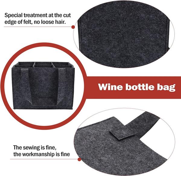 Felt Tote Bag Reusable Lightly Heavy Duty Grocery Tote Bag With Handles Shopping Felt Bags For Grocery Beach Travel Factory Wholesale Heavy Duty Women's Tote Bag Reusable Grocery/Travel Felt Bags