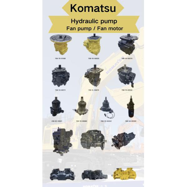 Les moteurs hydrauliques sont équipés d'un moteur hydraulique de type Assy 708-7L-01112.