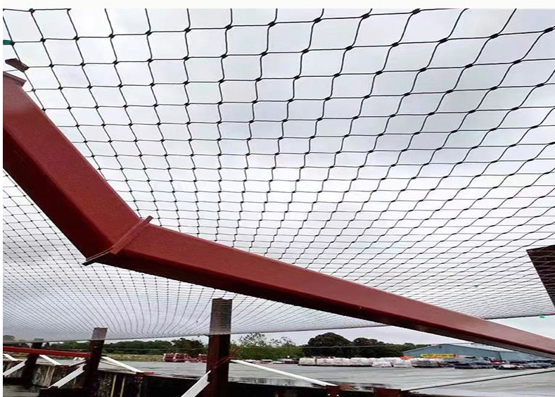 SS 316 Stainless Steel Wire Rope Mesh Perimeter Safety Netting For Helipad Safety Net