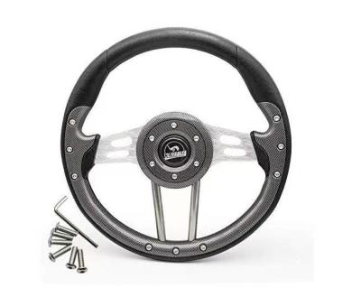 FAnti-deslizamento do volante da fibra do carbono do plutônio ou ícone I20 I40L I60L do carrinho de golfe