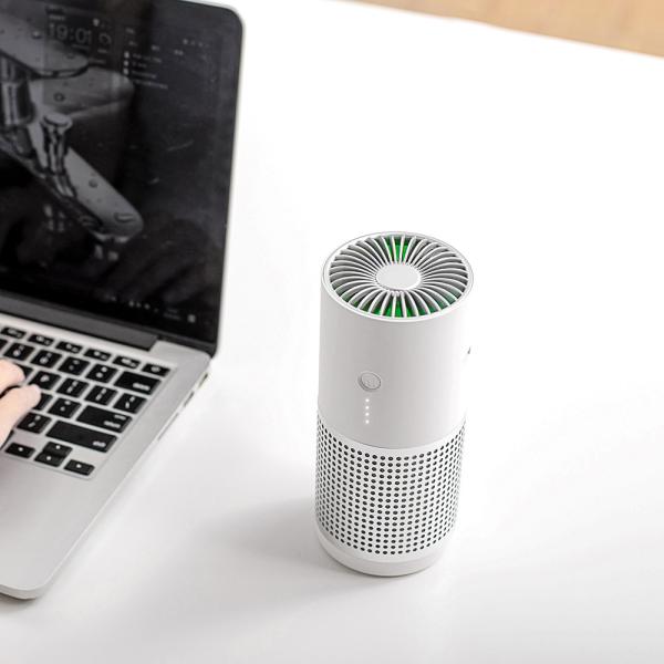 Formaldehyde Removal Mini Desktop Air Purifier with Negative Ion Technology and USB Port