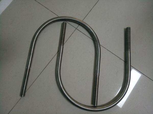 309S / 310S Duplex Stainless Steel Fasteners DIN 3570 Big Size U Bolt With Nut For Vehicles