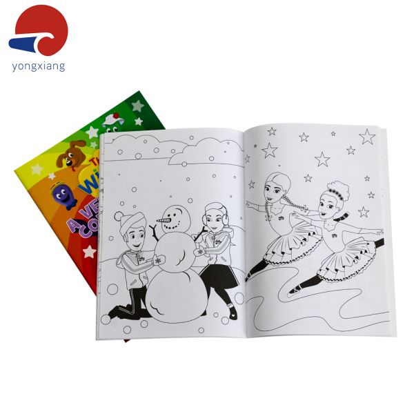 Full Color Childrens Colouring Book OEM Custom Colouring Book For Adults And Kids