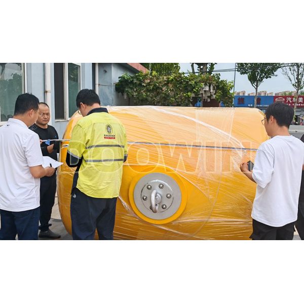 Polyurethane Elastomer General Surface Buoys Orange Single Point Mooring Buoy Customized