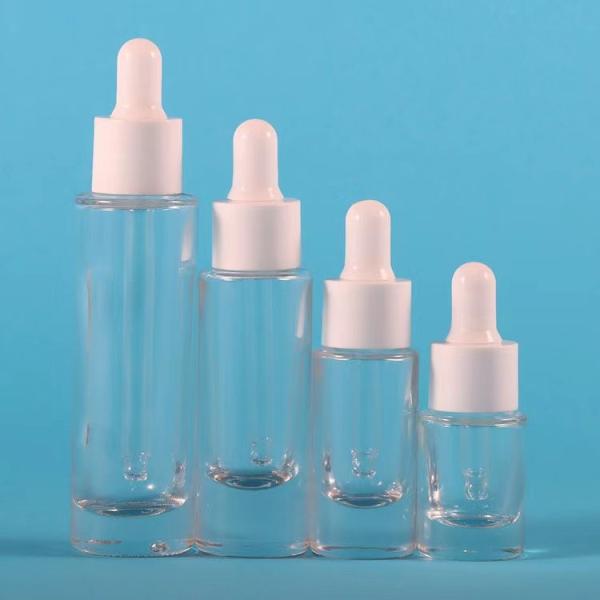 SGS Slender Essence Solution Glass Bottle 5ml 10ml 30ml Transparent