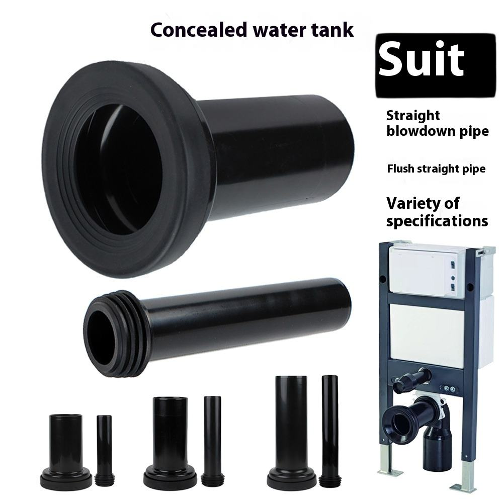 180mm D90 Modern Plastic Direct-Drain Pipe, With Hidden Water Tank And Wall-Mounted Toilet Connection