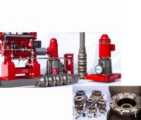 Pompe à incendie verticale actionnée par moteur électrique de turbine avec le contrôleur d'Eaton