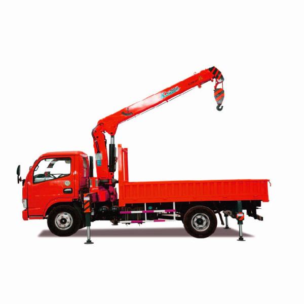 Mobile 8 Ton Truck Crane Hydraulic Parts And MOOG Cylinder Equipped