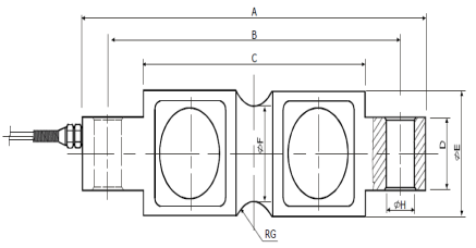 Célula de la carga de compresión de la alta precisión 200klb para la balanza