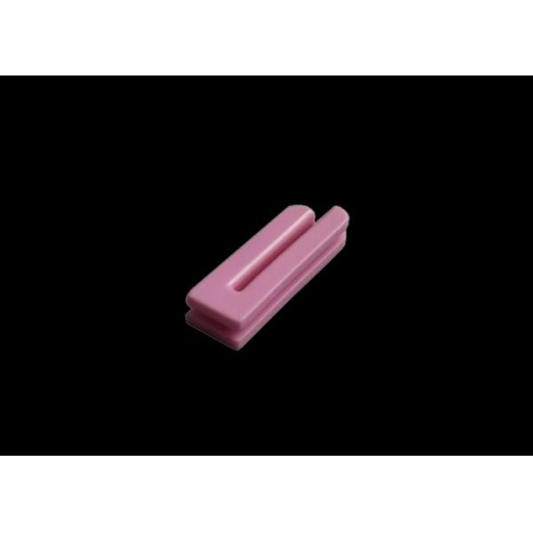 95% Pure Alumina Ceramic Parts Slotted Eyelet Guide For Textile Machinery