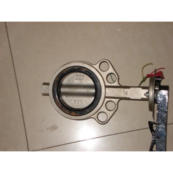 Simple Structure BS4504 PN10 / PN16 Flange Standard Stainless Steel Wafer Butterfly Valve