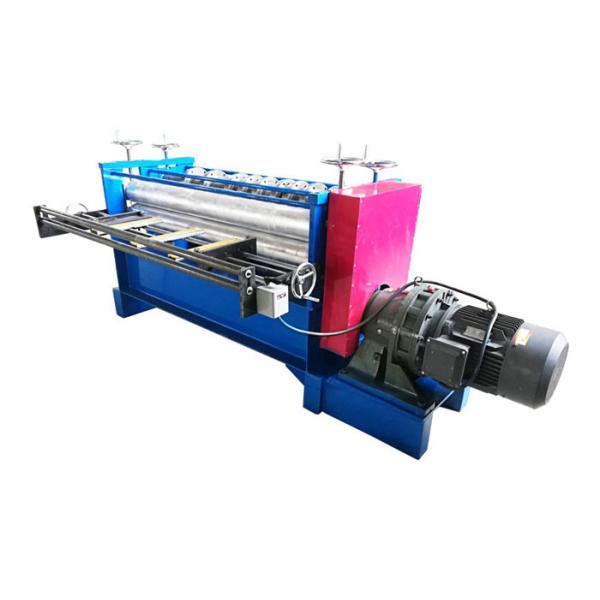 Blue Color Steel Shearing Machine , 9 Blades Sheet Shearing Machine Weight 1000KG