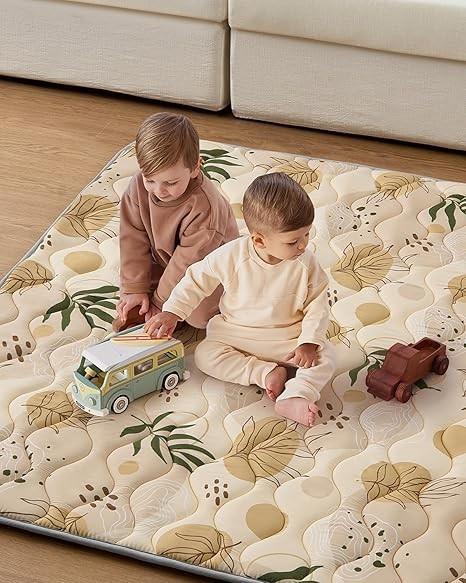 Non Slip Square Baby Play Mat Infant Play Blanket For Floor Thicken Cushioning