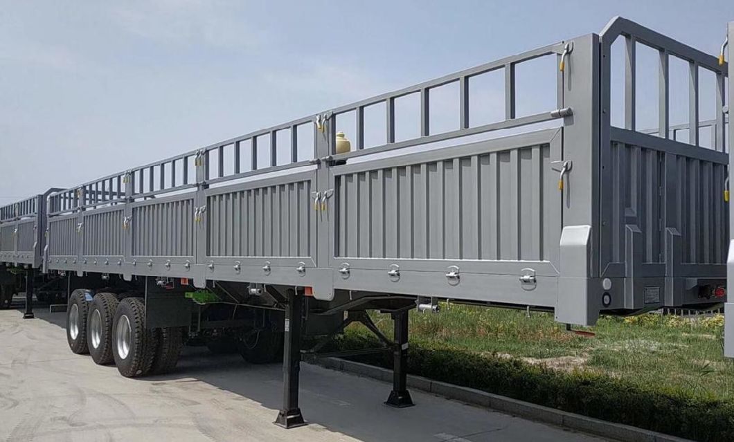 30t 50t сухие грузовые перевозчики ограждения боковой стены фургон грузовик полуприцеп с Fuwa/BPW оси