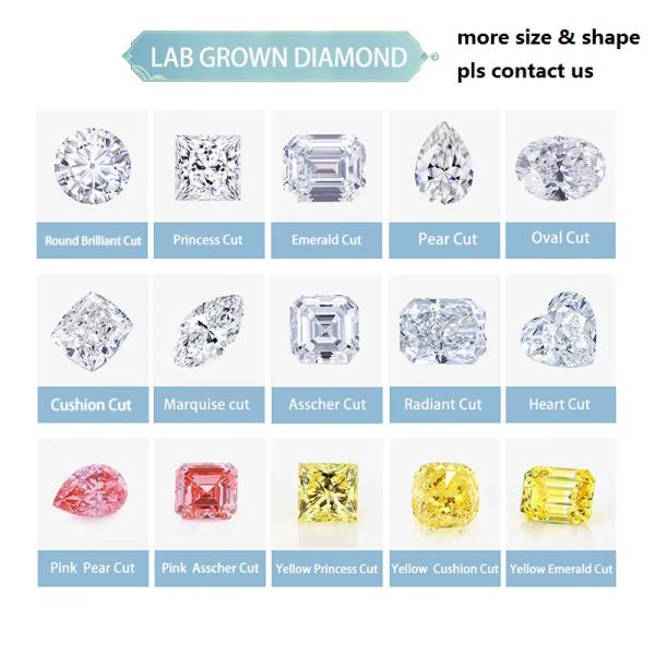 DEF VS Cor Branca Laboratório Diamantes Crescidos Moissanite Marquise Solta Moissanite Coussin Cut 3*3-5*5m
