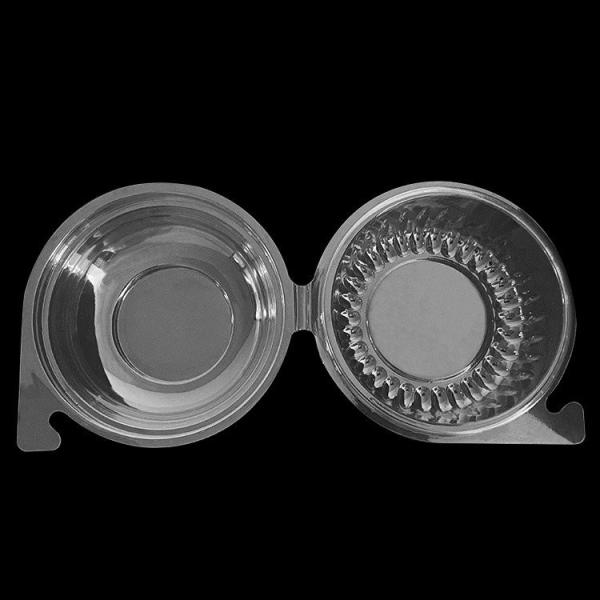 Customized Disposable Plastic Fruit Packaging Hinge Clamshell 4 Oz Fruit Bowl