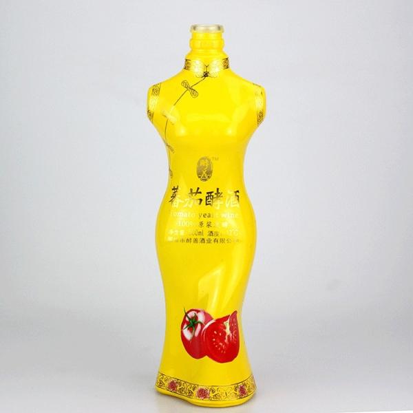Сексуальная женская бутылка в форме тела уникальная стеклянная бутылка с крышкой