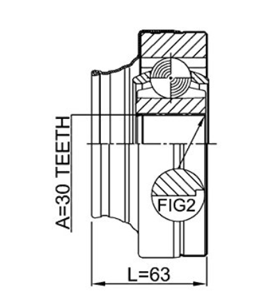 VW Touareg Auto Cv Joint Drive Shaft Inner Joint 7L6498103A High Accuracy