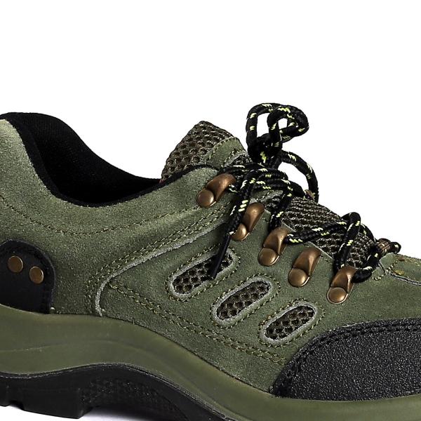 Microfiber Leather Upper Safety Boots with Low Cut and Water-resistant PU Outsole