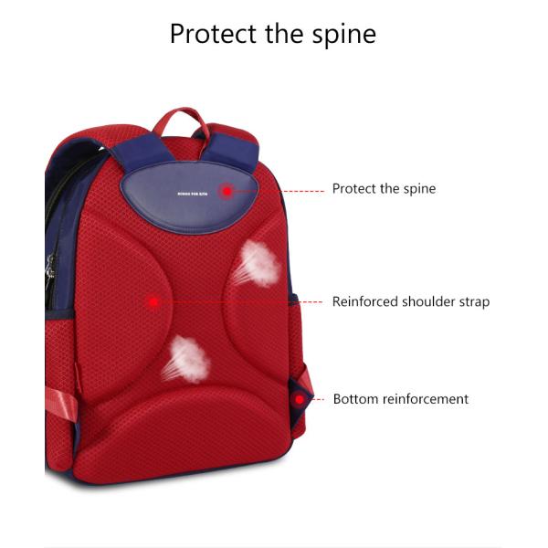 NHB326 Nohoo PU polyester Waterproof Child Book Bag Durable School Bags for Student