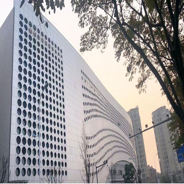 Cladding Aluminum Composite Curtain Wall Coating Perforated Exterior Metal Material Building Facade