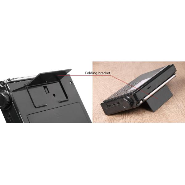 Радио часов радио 108MHZ Bluetooth Bluetooth дисплея Handheld со складывая кронштейном