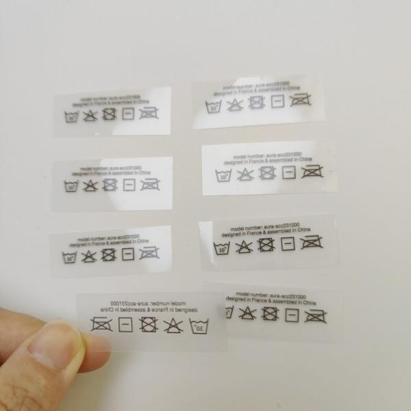 Ultra-soft tagless heat transfer labels for sensitive skin, custom neck label printing for t-shirt