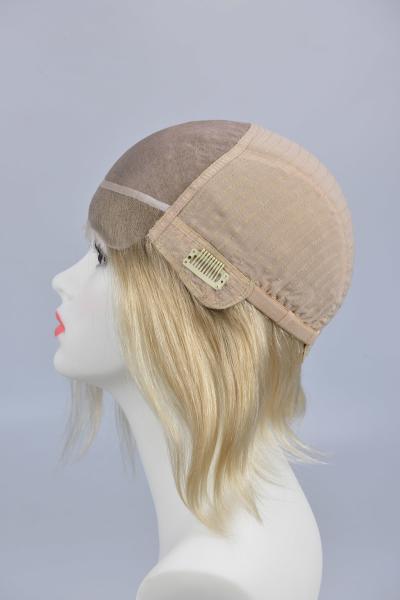 Perruque de cheveux bouclés avec dentelle frontale, 100 % cheveux humains, perruques courtes