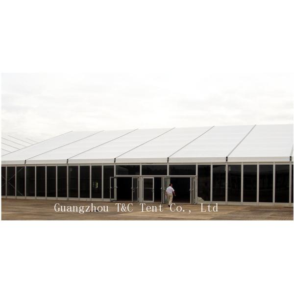 Luxury Rust Proof Wedding Party Tent Easy Maintenance With White PVC Coat Fabric