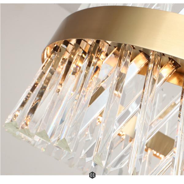 Полуэллипсовые роскошные подвесные огни К9 потолочный свет современный кристаллический люстра 4500K 6500K