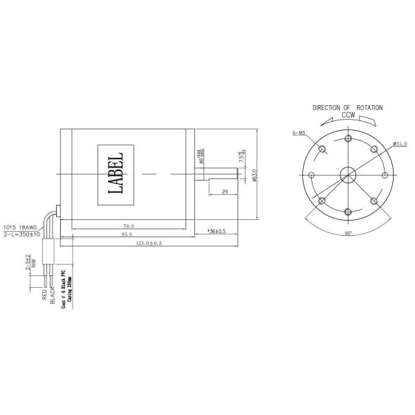 5800RPM High Speed Brushed Motor 1.8A Blender Dc Motor For Household Appliances